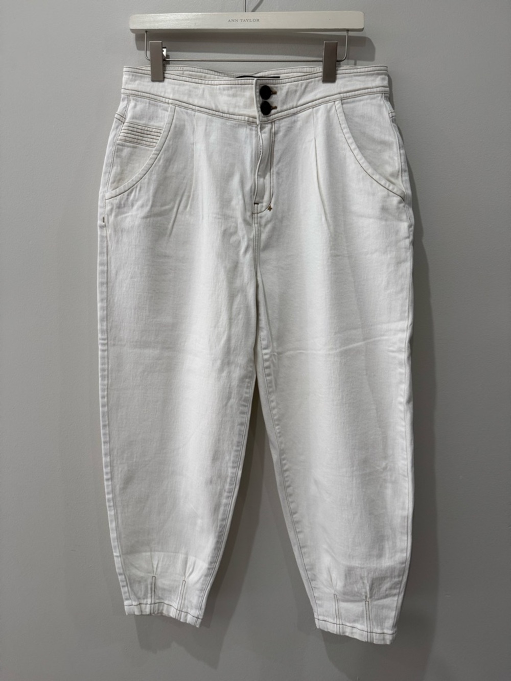 Seventy + Mochi Size 30 The High Waist Cocooon Mom Jean in Beige‎